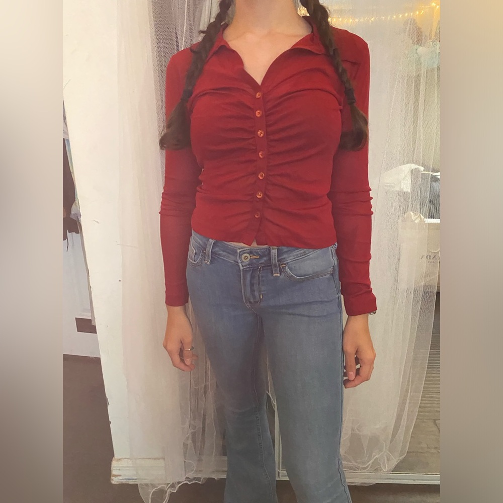 Button up Y2K top